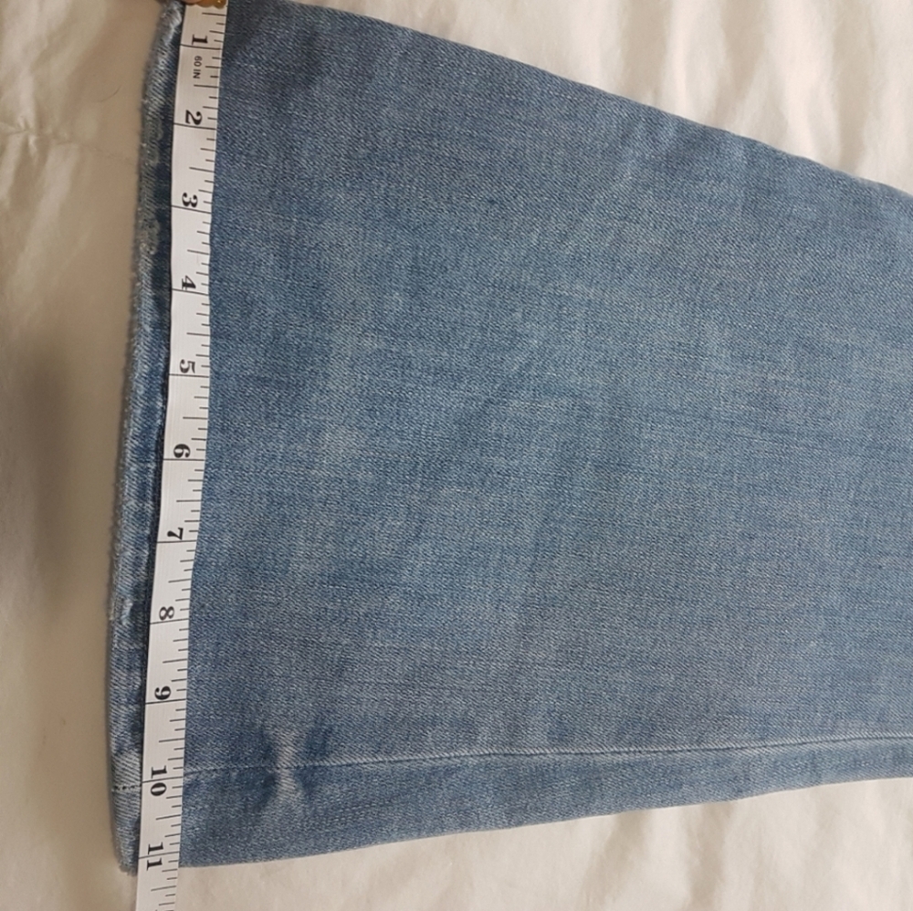 Women's Blue Flared Jeans - Picture 12 of 12